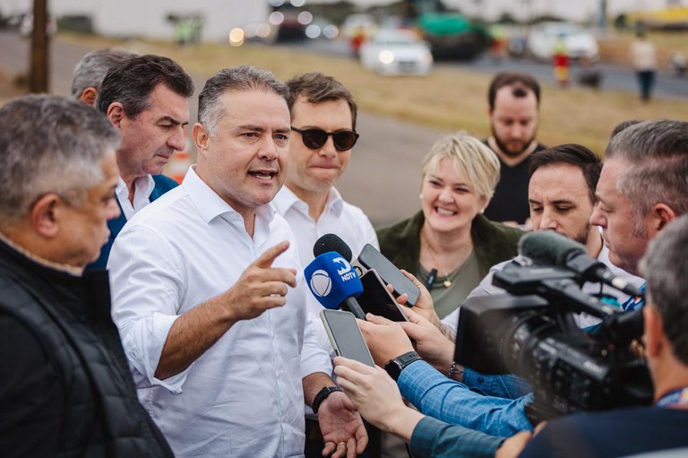 Renan Filho esteve em Chapecó nesta segunda (3). Foto: Márcio Ferreira