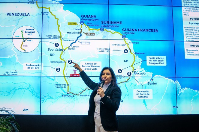 Tebet apresenta o projeto das 5 Rotas de Integração no 1º Fórum de Deputados/as Estaduais da Amazônia Legal. Foto: Washington Costa