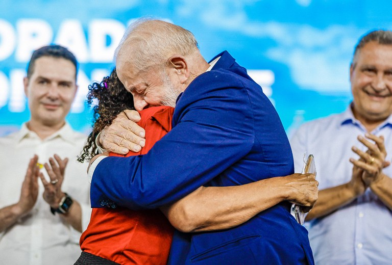 Lula durante entrega de novas unidades do MCMV em Fortaleza. Foto: Ricardo Stuckert