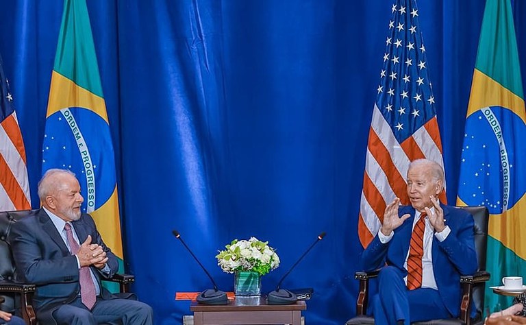 Encontro de Lula e Biden há um ano: "Excelente momento das relações Brasil-EUA" Foto: Ricardo Stuckert/PR