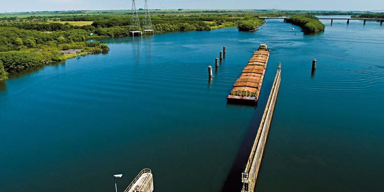 Hidrovia tem 600 km entre Corumbá e a foz do Rio Apa, na fronteira com o Paraguai. Foto: Agência FPA