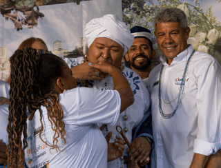 Nos festejos de Iemanjá, em Salvador, Margareth Menezes ressalta relação entre cultura e meio ambiente