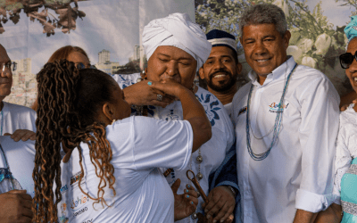 Nos festejos de Iemanjá, em Salvador, Margareth Menezes ressalta relação entre cultura e meio ambiente