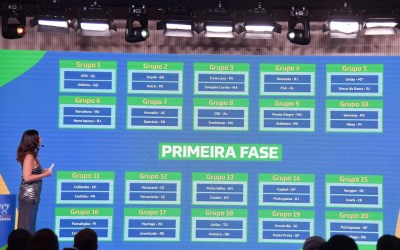 Definidos os jogos da 1ª fase da Copa do Brasil masculina de futebol