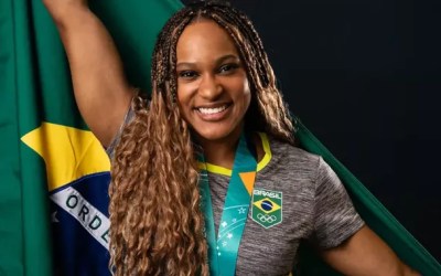 Rebeca Andrade é indicada ao Oscar do Esporte